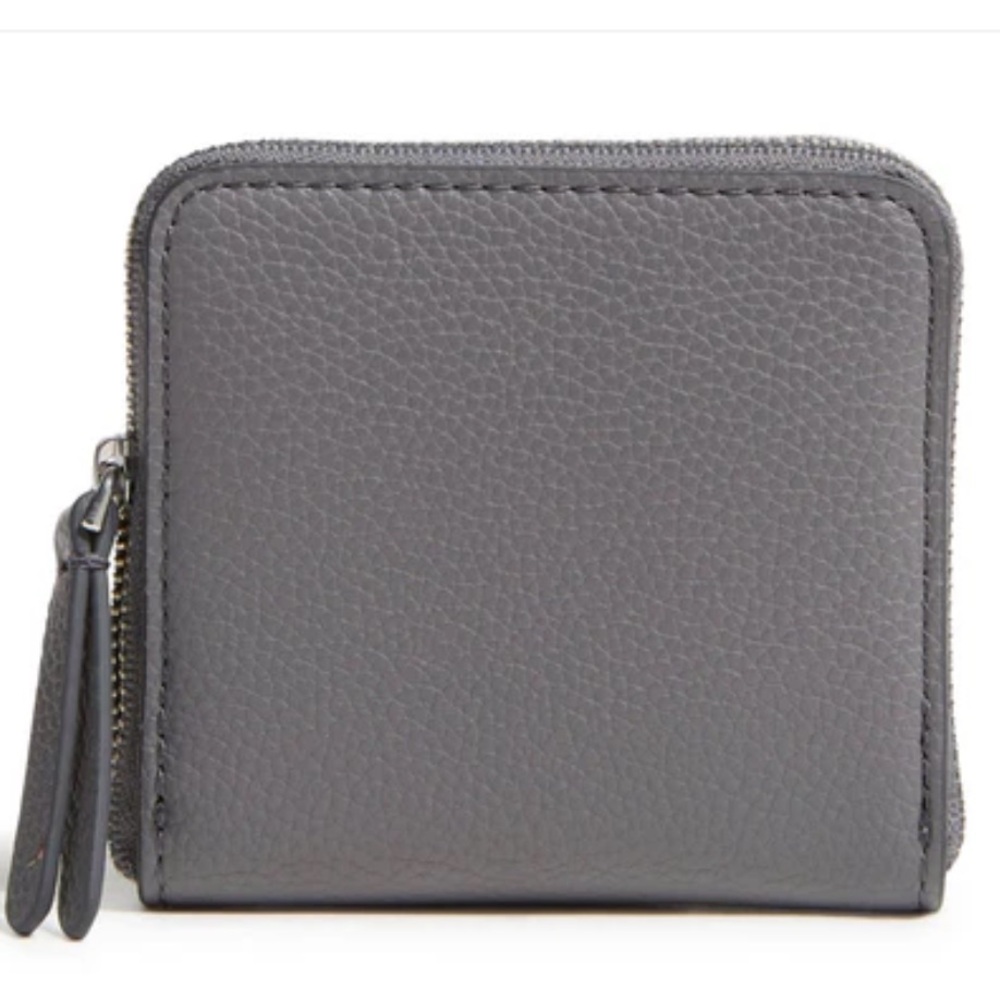 Vera Bradley Essential Small Zip-Around Wallet. Quiet Shade.  Faux leather.  NWT